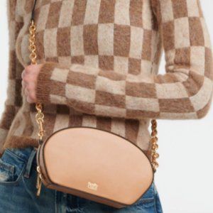 See by Chloé Shell Leather Shoulder Bag in Biscotti Brown MSRP $495 Perfect Size